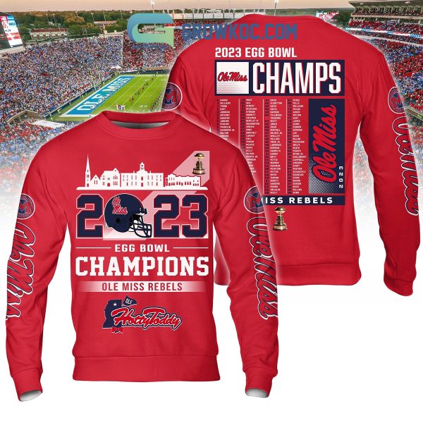 Ole Miss Rebels Ole Miss Egg Bowl University of Mississippi Hotty Toddy Gosh Almighty Champions 2023 Hoodie T Shirt