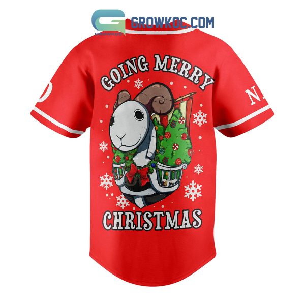 One Piece Going Merry Christmas Personalized Baseball Jersey