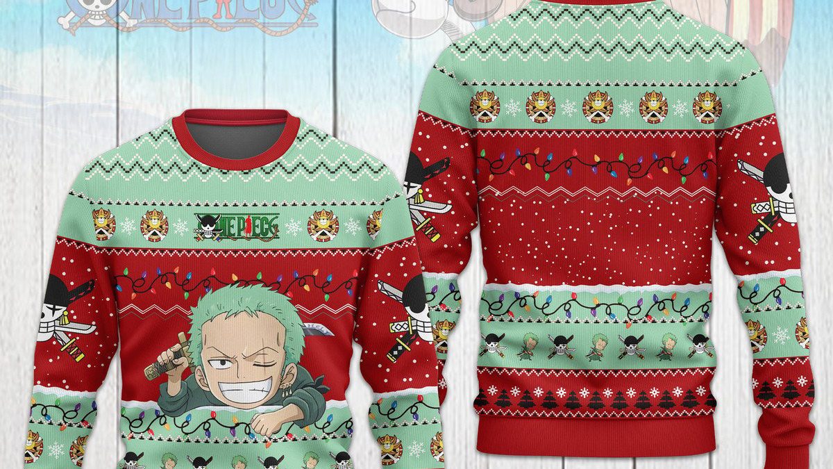 One Piece Movies Merry Mugiwara Pirates One Piece Merry Christmas Ugly  Sweater