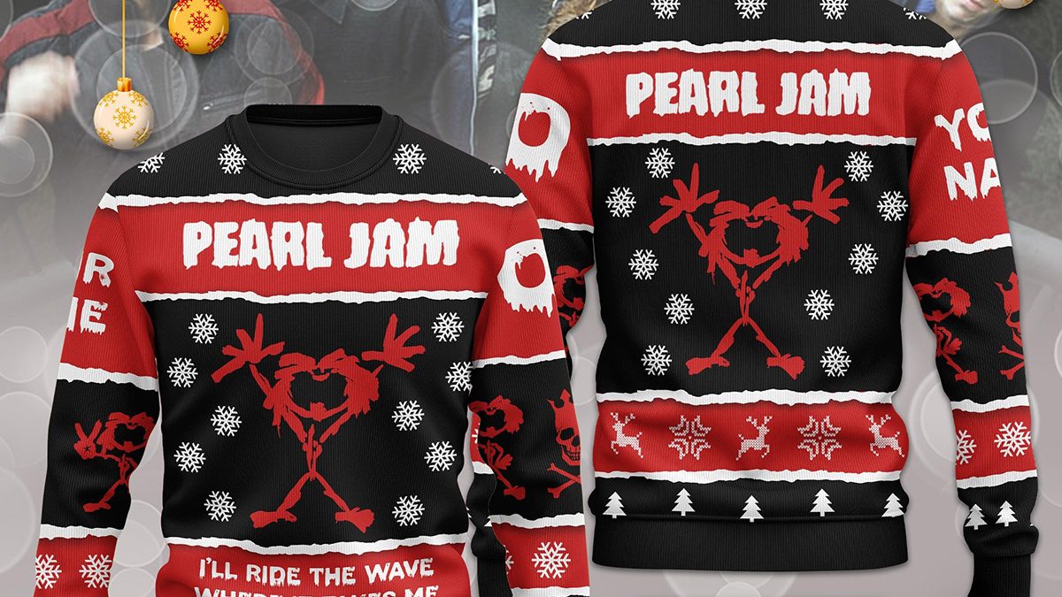 Pearl Jam I ll Ride The Wave Where It Takes Me Christmas Custom