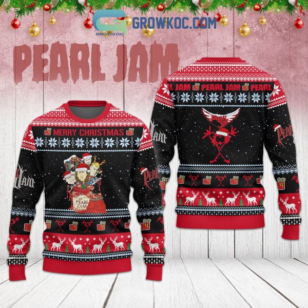 Pearl Jam Snow Merry Christmas Uglt Sweater