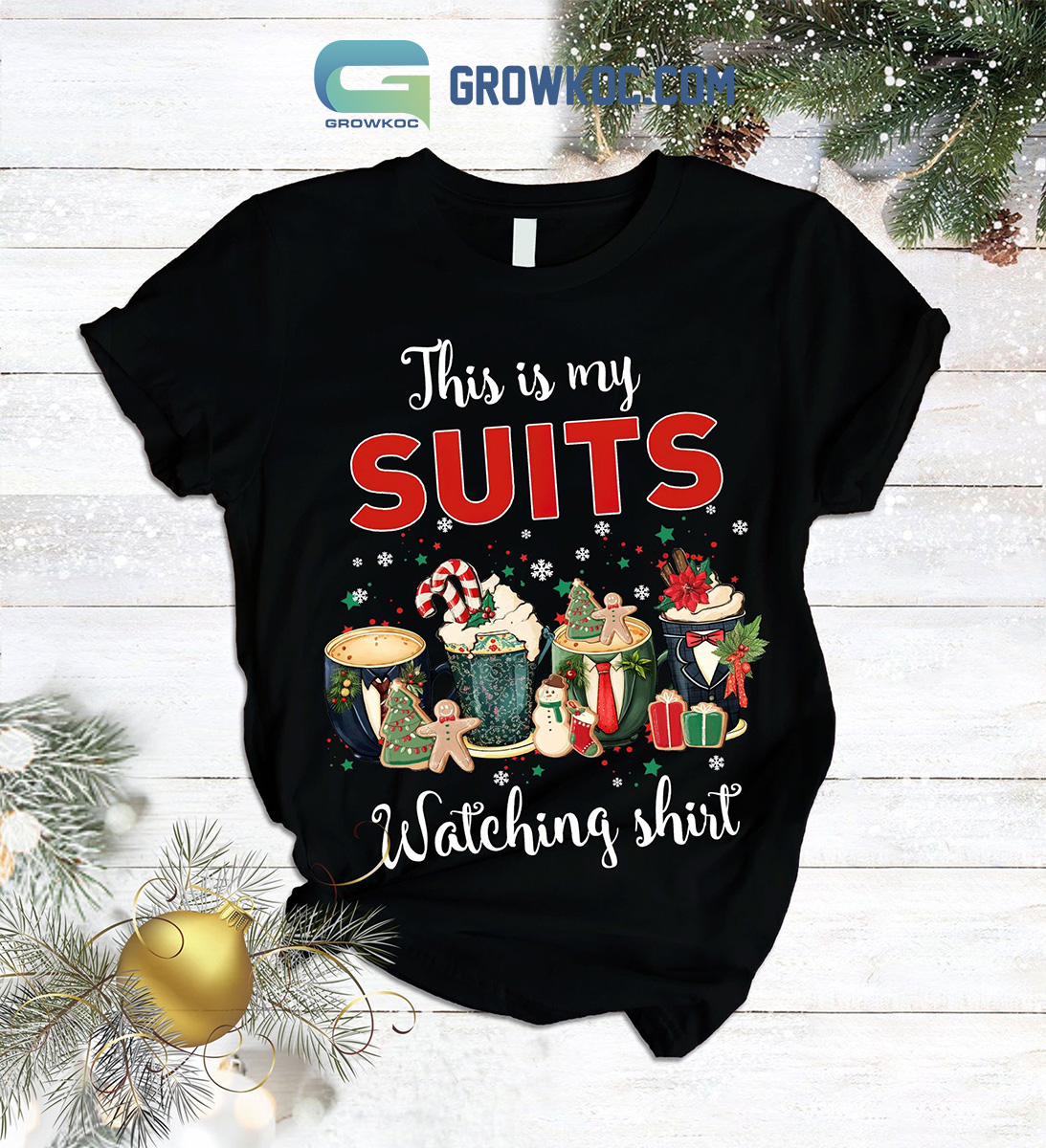 Pearson Specter Litt This Is My Suits Watching Shirt Christmas Pajamas Set