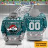 Miami Dolphins Christmas NFL Snowflakes Reindeers Skulls Custom Name Custom Number Hoodie Shirts