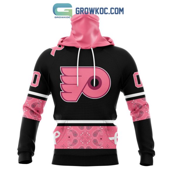 Philadelphia Flyers NHL Special Style Paisley In October We Wear Pink Breast Cancer Personalized Hoodie T Shirt