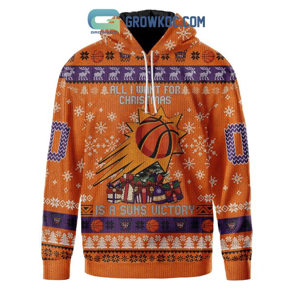Phoenix Suns All I Want For Christmas Is A Suns Victory Zip Hoodie Sweater