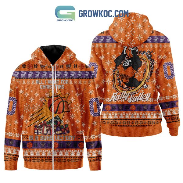 Phoenix Suns All I Want For Christmas Is A Suns Victory Zip Hoodie Sweater