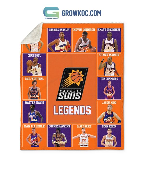 Phoenix Suns Legends WeArePHX NBA Team Fleece Blanket Quilt