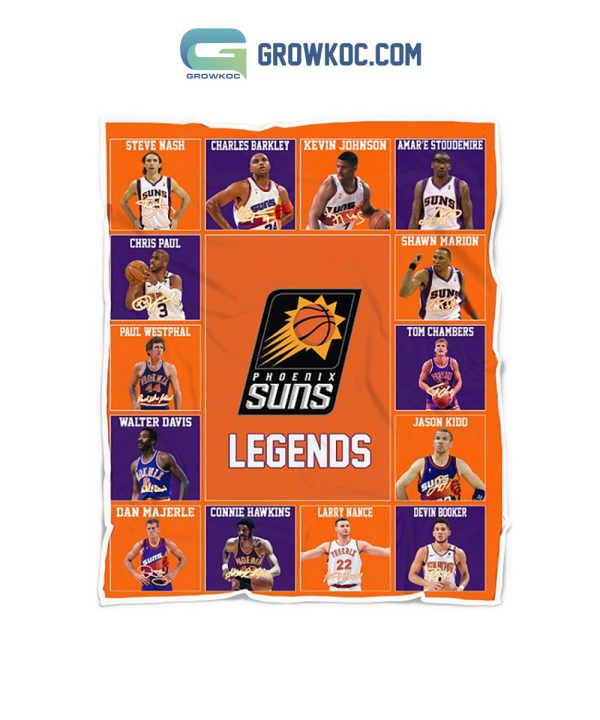 Phoenix Suns Legends WeArePHX NBA Team Fleece Blanket Quilt