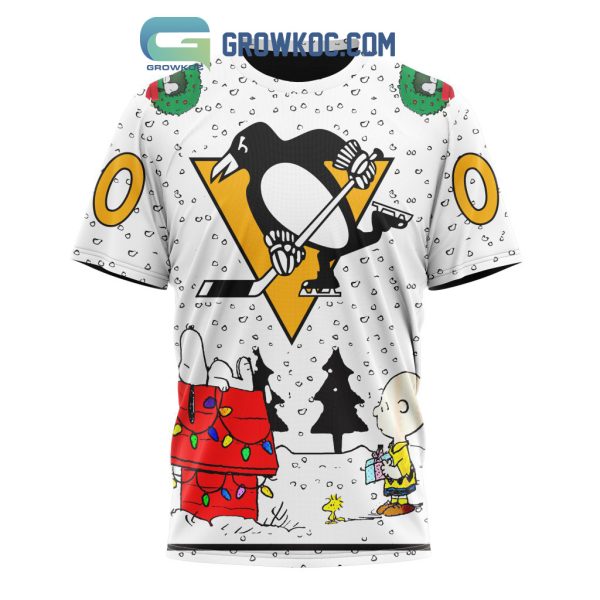 Pittsburgh Penguins NHL Mix Snoopy Peanuts Christmas Personalized Hoodie T Shirt