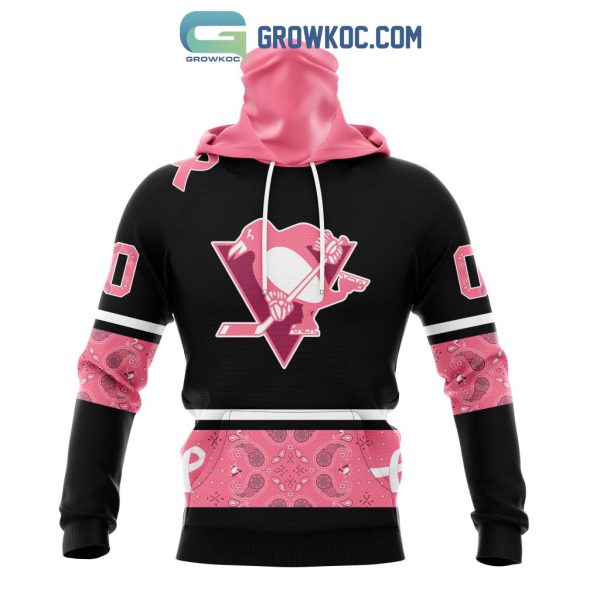 Pittsburgh Penguins NHL Special Style Paisley In October We Wear Pink Breast Cancer Personalized Hoodie T Shirt