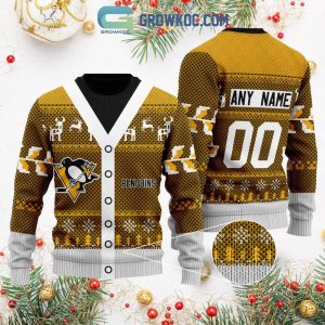 Pittsburgh Penguins Supporter Christmas Holiday Personalized Ugly Sweater