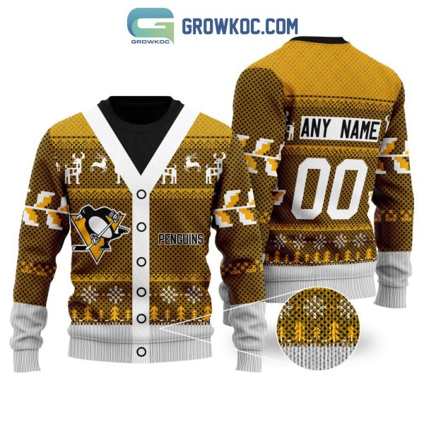 Pittsburgh Penguins Supporter Christmas Holiday Personalized Ugly Sweater