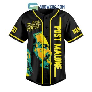 Post Malone Posty Rapper Worked So Hard Forgot How To Vacation Custom Name Number Baseball Jersey
