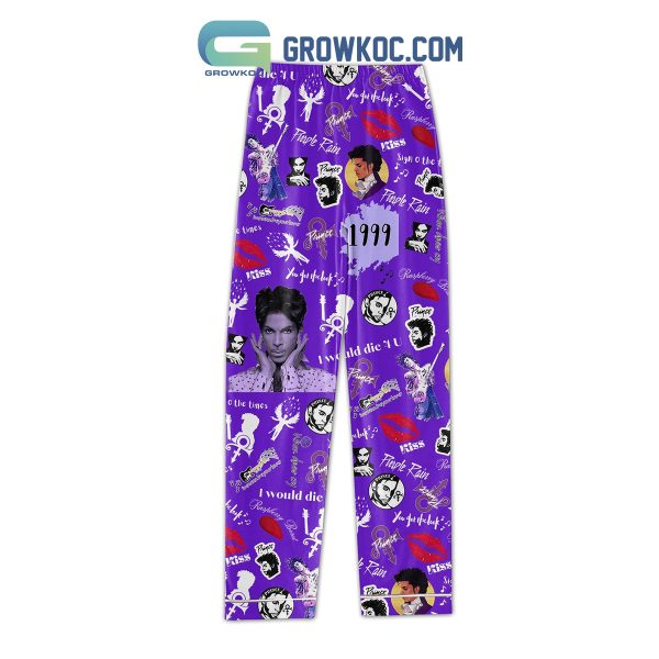 Prince 1999 Purple Rain Polyester Pajamas Set