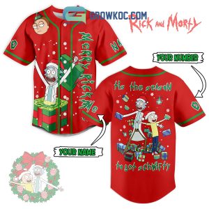 Rick And Morty Tis The Season To Get Schwifty Personalized Baseball Jersey