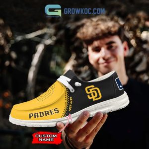 San Diego Padres MLB Personalized Hey Dude Shoes