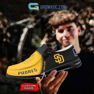 San Diego Padres MLB Personalized Hey Dude Shoes