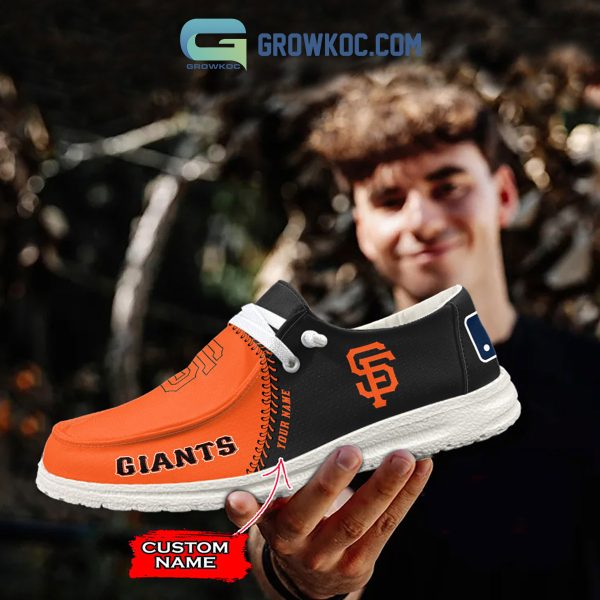 San Francisco Giants MLB Personalized Hey Dude Shoes