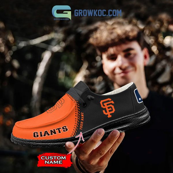 San Francisco Giants MLB Personalized Hey Dude Shoes