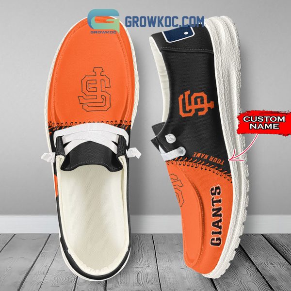 San Francisco Giants MLB Personalized Hey Dude Shoes