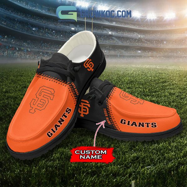 San Francisco Giants MLB Personalized Hey Dude Shoes