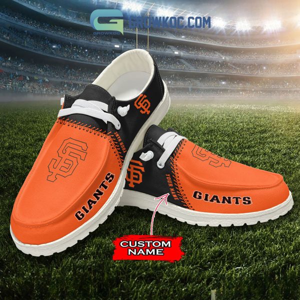 San Francisco Giants MLB Personalized Hey Dude Shoes
