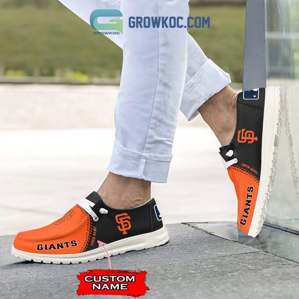 San Francisco Giants MLB Personalized Hey Dude Shoes