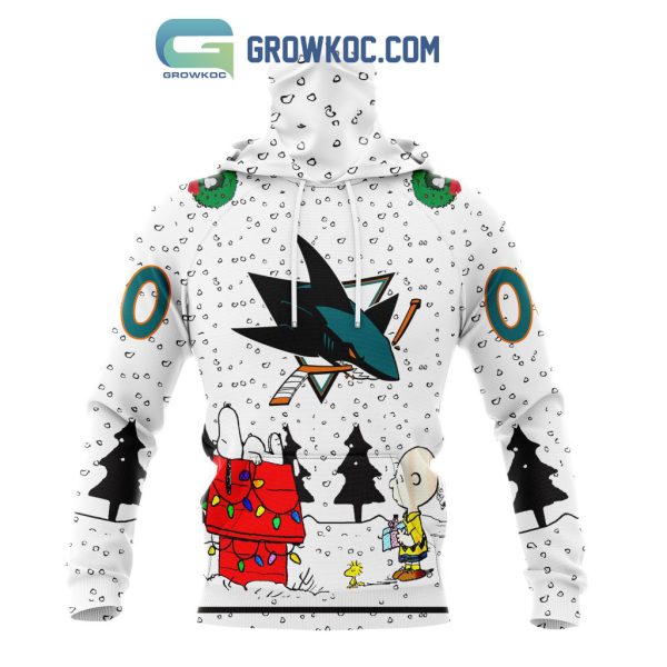 San Jose Sharks NHL Mix Snoopy Peanuts Christmas Personalized Hoodie T Shirt