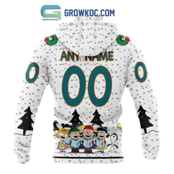 San Jose Sharks NHL Mix Snoopy Peanuts Christmas Personalized Hoodie T Shirt