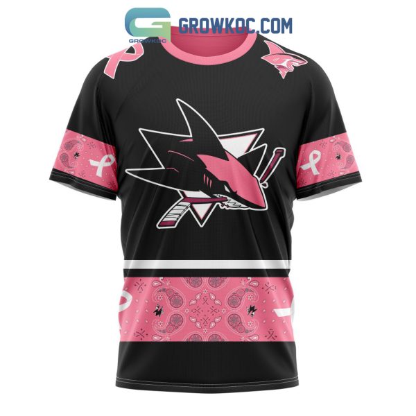 San Jose Sharks NHL Special Style Paisley In October We Wear Pink Breast Cancer Personalized Hoodie T Shirt