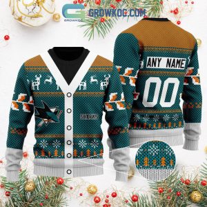 San Jose Sharks Supporter Christmas Holiday Personalized Ugly Sweater