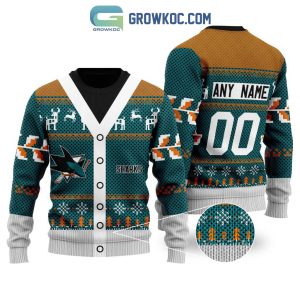 San Jose Sharks Supporter Christmas Holiday Personalized Ugly Sweater