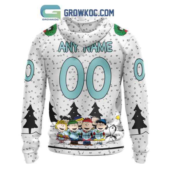 Seattle Kraken NHL Mix Snoopy Peanuts Christmas Personalized Hoodie T Shirt