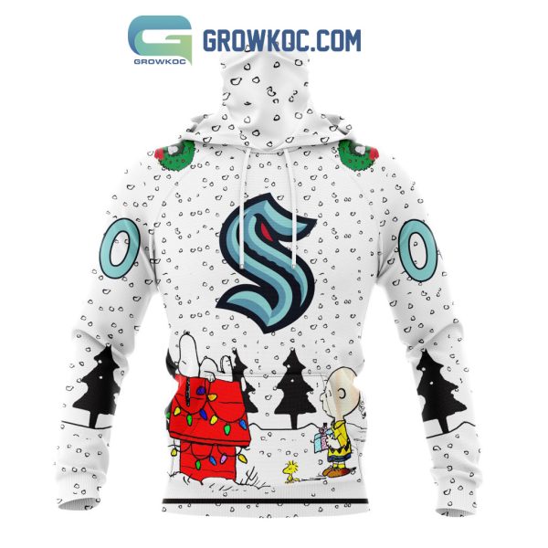 Seattle Kraken NHL Mix Snoopy Peanuts Christmas Personalized Hoodie T Shirt