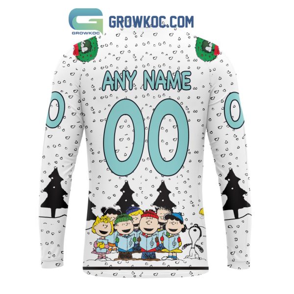 Seattle Kraken NHL Mix Snoopy Peanuts Christmas Personalized Hoodie T Shirt