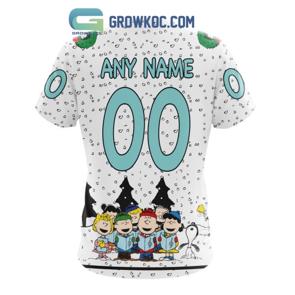 Seattle Kraken NHL Mix Snoopy Peanuts Christmas Personalized Hoodie T Shirt