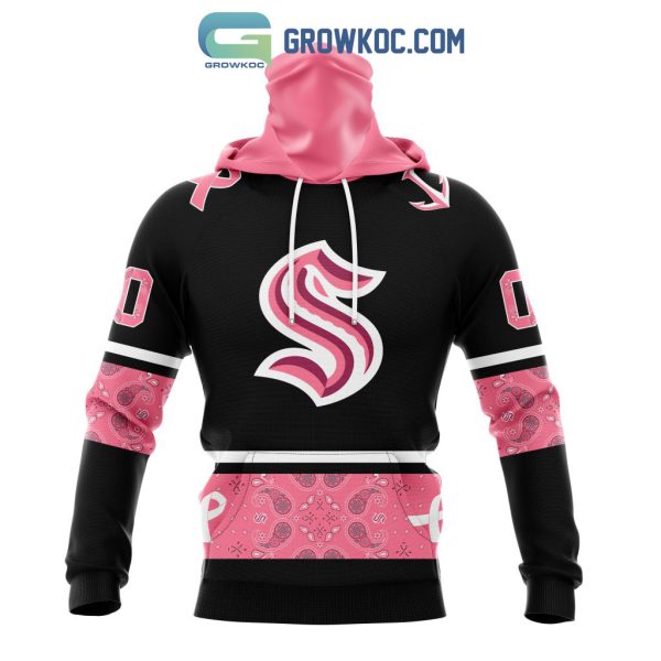 Seattle Kraken NHL Special Style Paisley In October We Wear Pink Breast Cancer Personalized Hoodie T Shirt