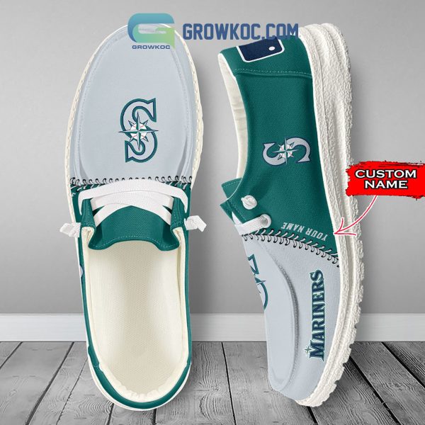 Seattle Mariners MLB Personalized Hey Dude Shoes