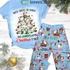 Morgan Wallen Santa Baby Christmas Tree Fleece Pajamas Set