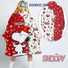 Snoopy Tangled In Christmas Spirit Pocket Christmas Costume Oodie Hoodie Blanket