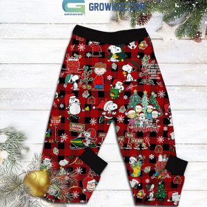 Snoopy Peanuts Christmas Begins With Christ Pajamas Set