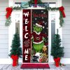 Stanford Cardinal Grinch Football Welcome Christmas Personalized Decor Door Cover