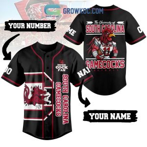 South Carolina Gamecocks Huge Cock Fan Personalized Baseball Jersey