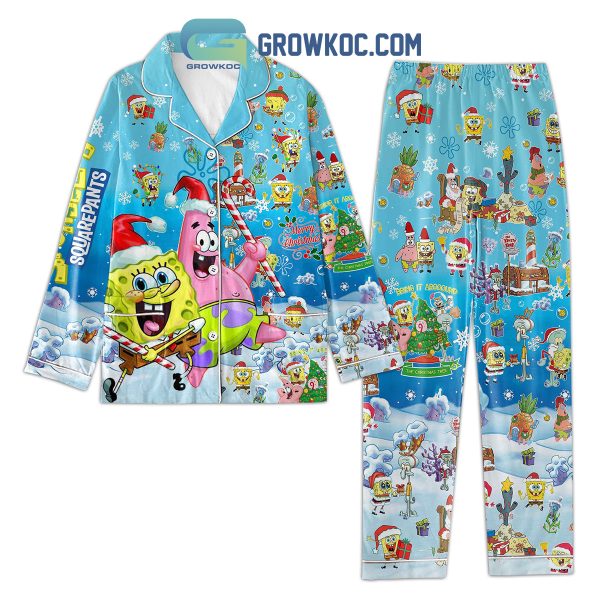 SpongeBob SquarePants Bring It Around The Christmas Tree Pajamas Set