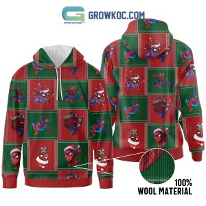 Spiderman Christmas Zip Hoodie Sweater