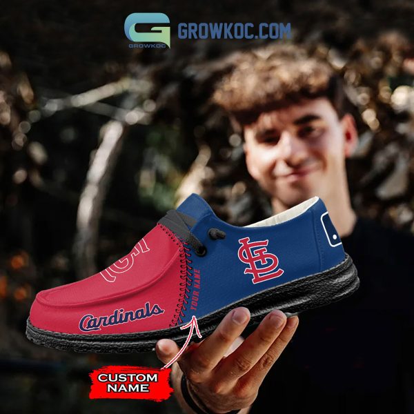 St. Louis Cardinals MLB Personalized Hey Dude Shoes