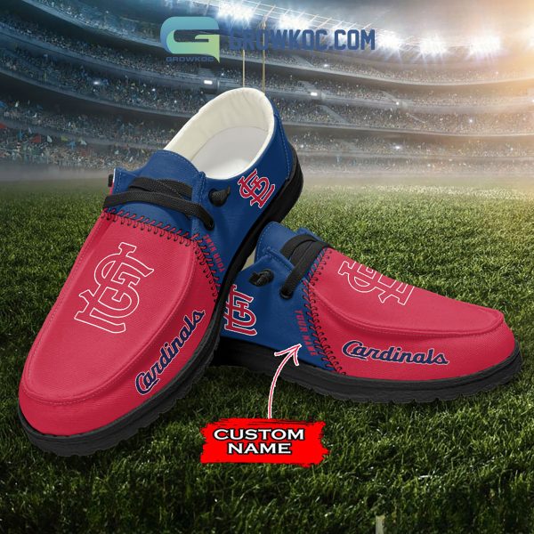 St. Louis Cardinals MLB Personalized Hey Dude Shoes