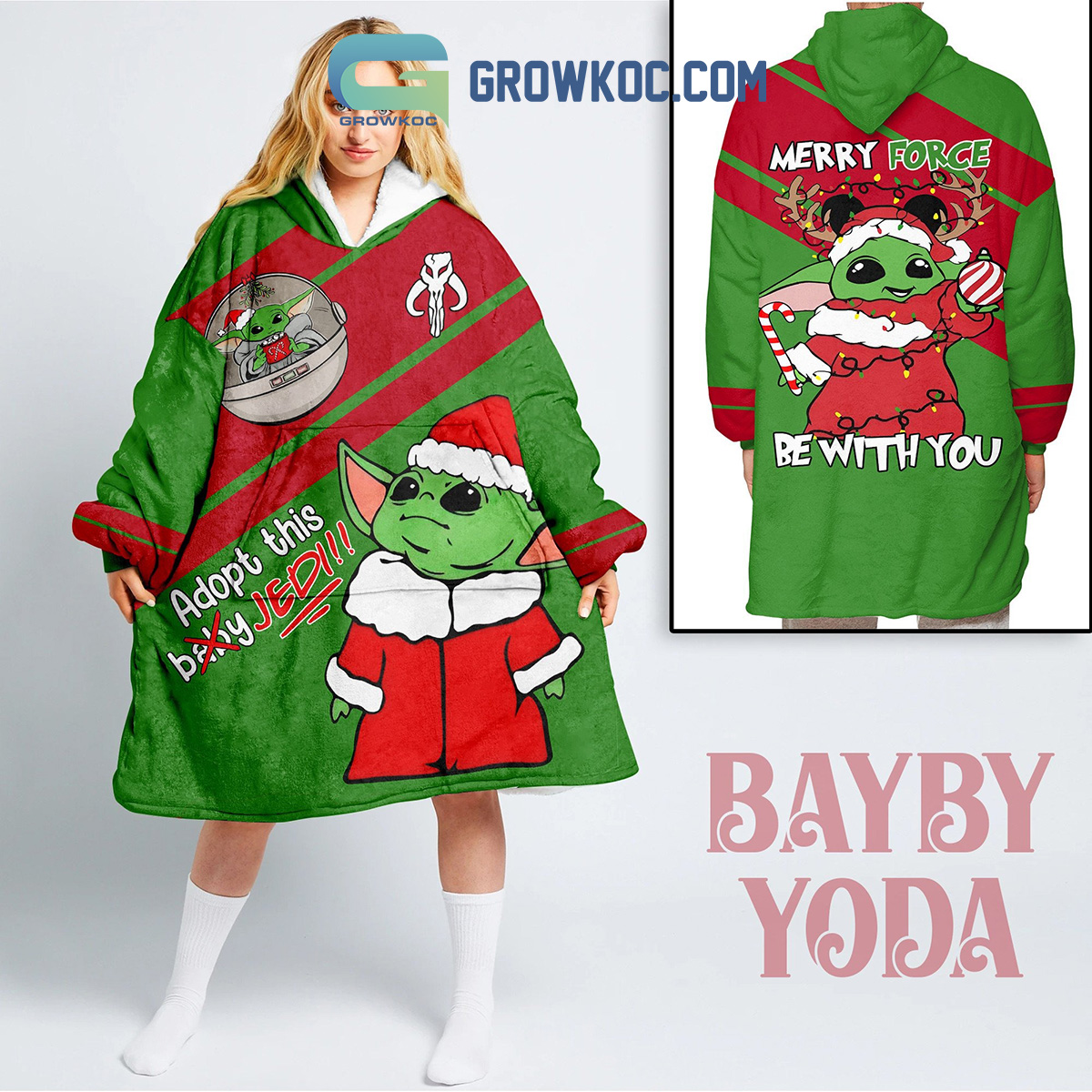Star Wars Women's Red Yoda Christmas Morning Meme Hoodie Size L NEW Size L  - $27 New With Tags - From Jessica