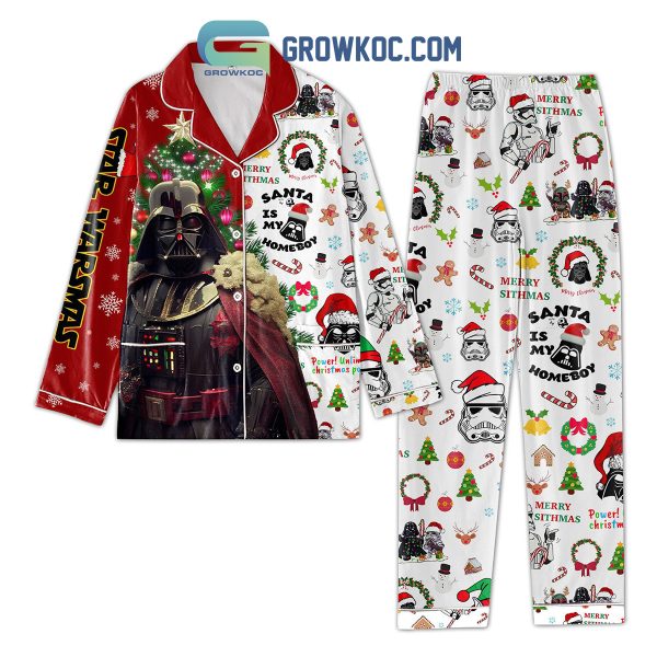 Star Wars Santa Is My Homeboy Merry Christmas Pajamas Set