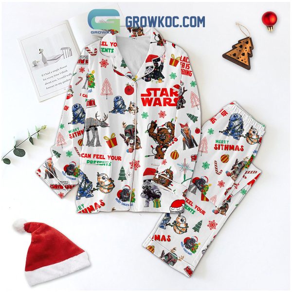 Star Wars Your Lack Of Cheer Is Disturbing I Can Feel Your Presents Christmas Silk Pajamas Set